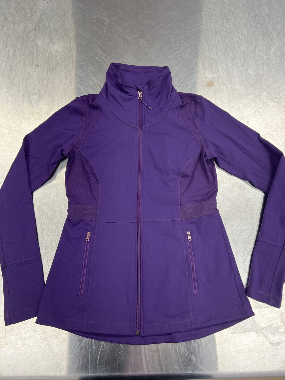 CALIA by Carrie Underwood Deep Purple Full-Zip Utility Jacket